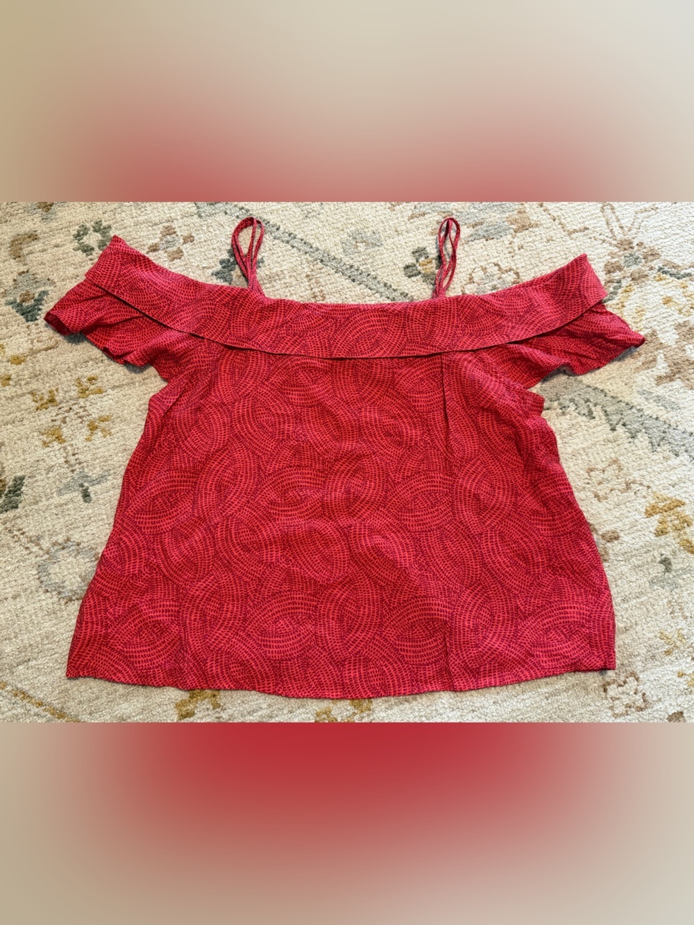Maeve Mandalay Open Shoulder Blouse